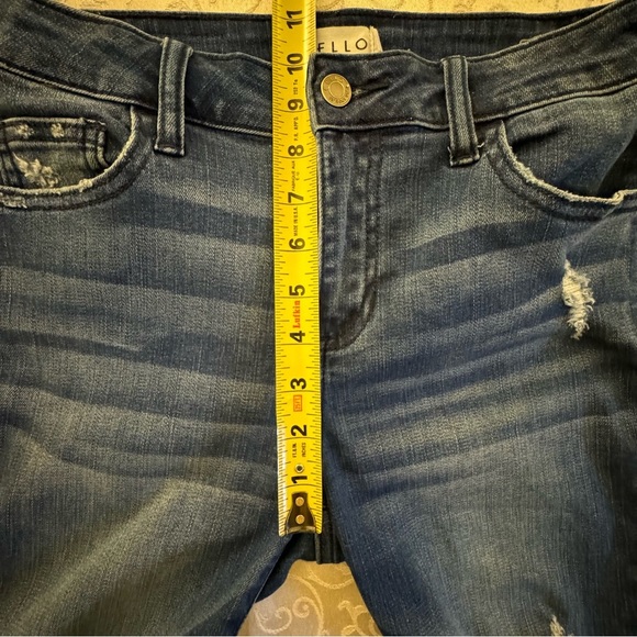 Cello Distressed High Rise Skinny Jeans With Ankle Zippers - Picture 12 of 16